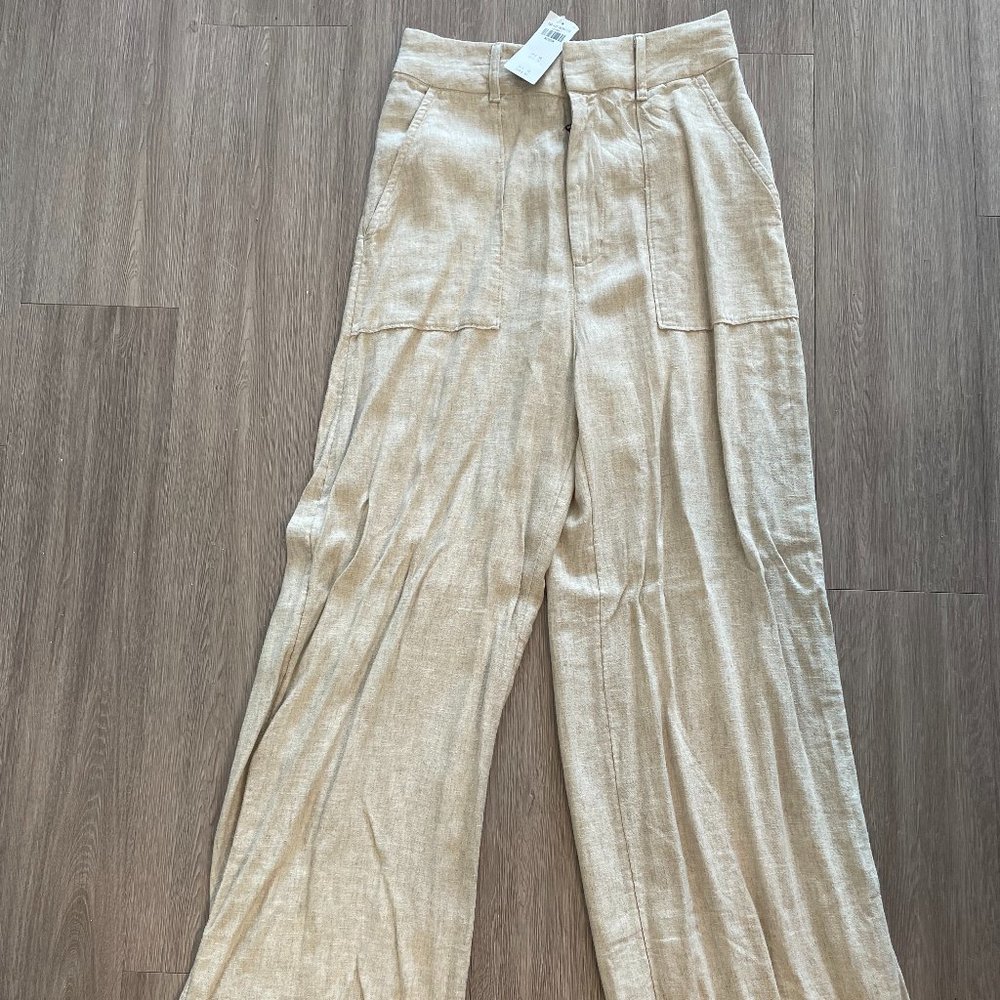 Abercrombie & fitch tailored linen pant